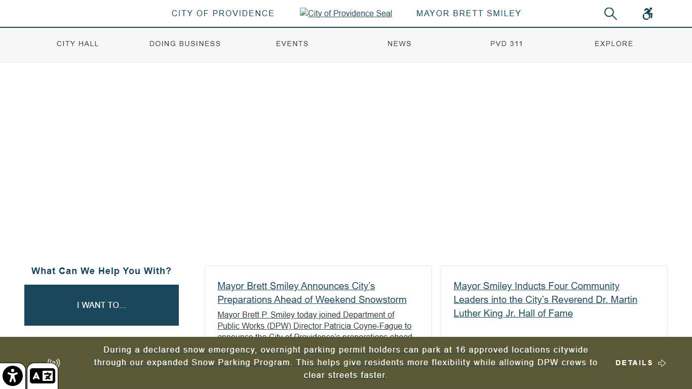 City of Providence Home - City of Providence